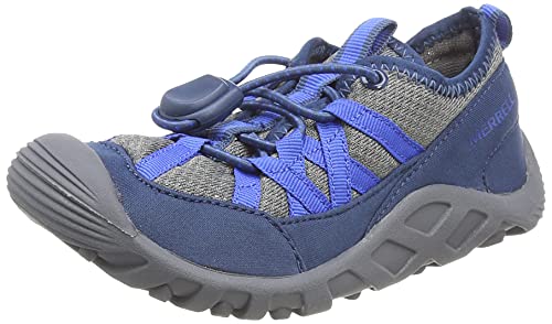 Merrell Jungen Hydro Lagoon Walking-Schuh, Grey/Black/Royal, 37 EU von Merrell