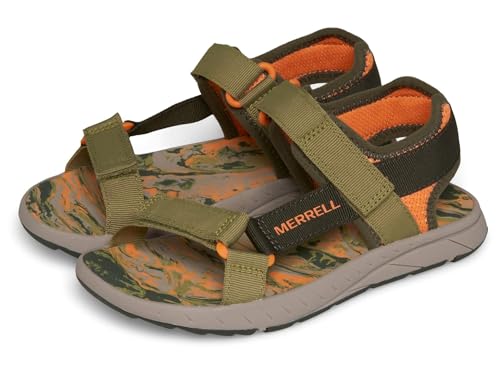 Merrell Unisex Kid's Kahuna Web 2.0 Sport Sandal, Olive Orange, 38 EU von Merrell