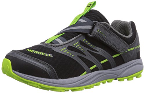 Merrell MIX MASTER JAM Z-RAP, Unisex-Kinder Outdoor Fitnessschuhe, Mehrfarbig (MIX MSTR JAM Z-RAP BK/GRN), 29 EU (10 Kinder UK) von Merrell