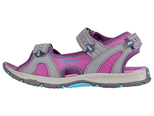 Merrell Mädchen Panther 2.0 Knöchelriemchen Sandalen, Pink (Grey), 29 EU von Merrell