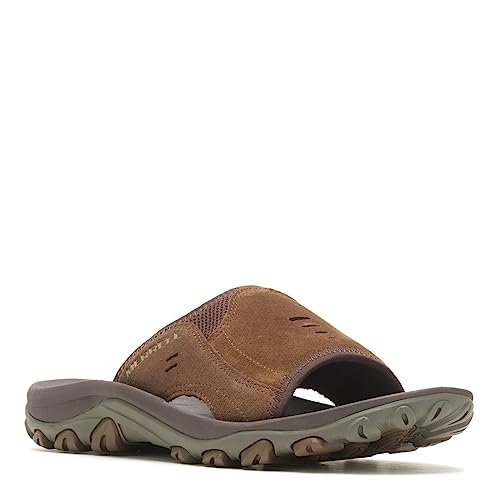 Merrell Men's, Huntington Leather Slide Sandal, Earth Leather, 44 EU von Merrell