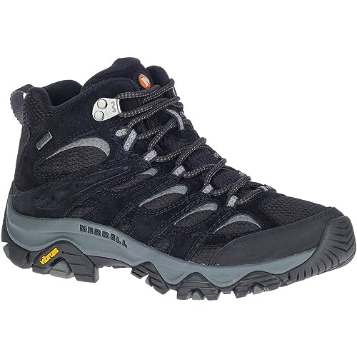 Merrell Damen Moab 3 Mid Gtx Wanderstiefel, Black Grey, 42 EU von Merrell