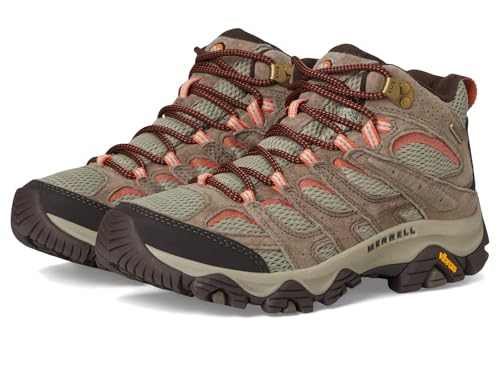 Merrell Moab 3 Mid Wanderstiefel für Damen, wasserdicht, Bungeeseil, 38 EU Weit von Merrell