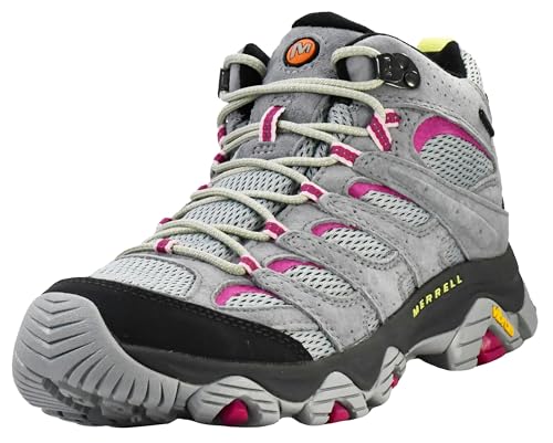 Merrell Moab 3 Mid Wanderstiefel für Damen, wasserdicht, New Monument/Fuchsia, 40 EU Merrell Moab 3 Mid Wanderstiefel für Damen, wasserdicht, New Monument/Fuchsia, 40 EU von Merrell