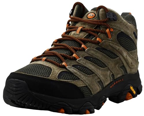 Merrell Moab 3 Mid Wasserdichter Wanderstiefel für Herren, olivgrün, 46 EU von Merrell