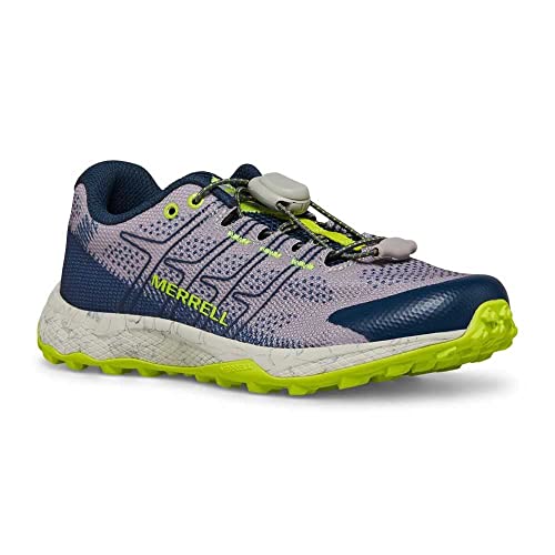 Merrell Moab Flight Low A/C Sneaker, Grey/Navy/Citron, 43 EU von Merrell