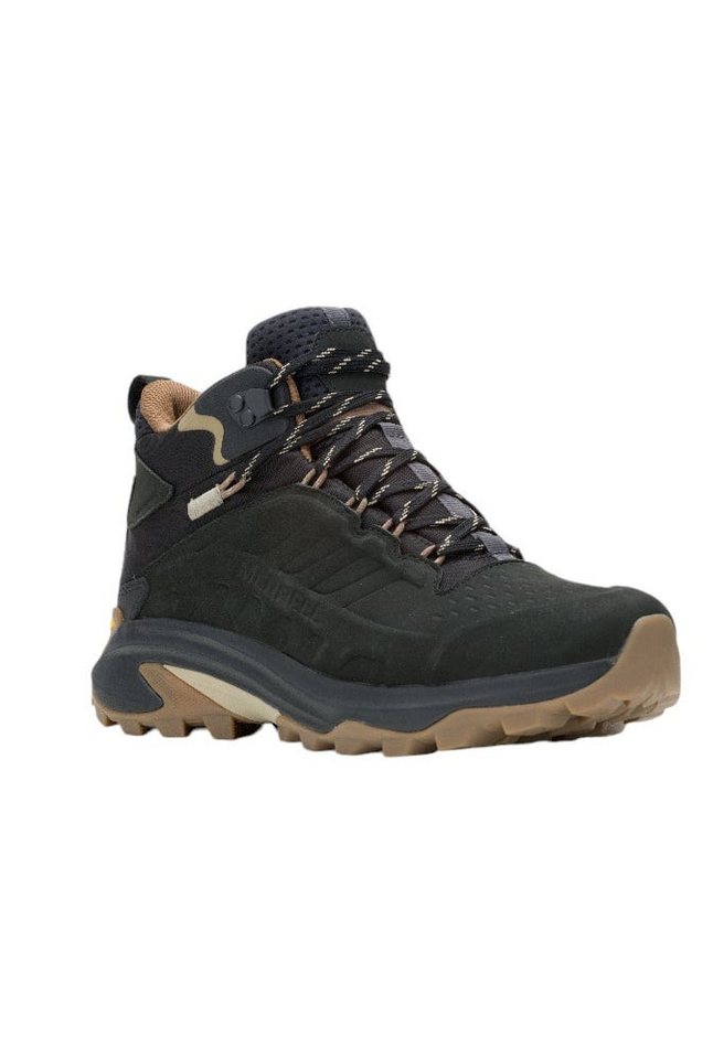 Merrell Moab Speed 2 Leather MID WP (Nubukleder, wasserdicht) schwarz Herren Wanderschuh von Merrell