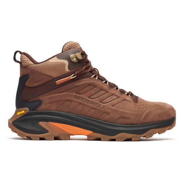 Merrell - Moab Speed 2 Leather Mid WP - Wanderschuhe Gr 45 braun von Merrell