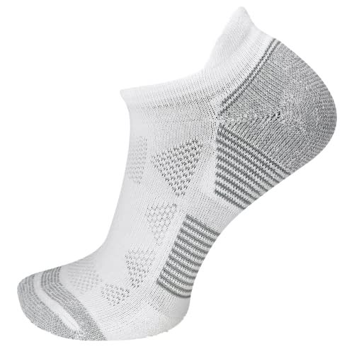 Merrell Moab Speed Herren und Damen, leicht, Wandersocken, niedrig geschnitten, Unisex, nachhaltig, Coolmax Ecomade, Weiss/opulenter Garten, Medium-Large von Merrell