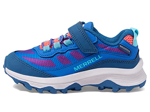 Merrell Moab Speed Low A/C WTRPF Wanderschuh, Blue/Berry/Turq, 35 EU von Merrell