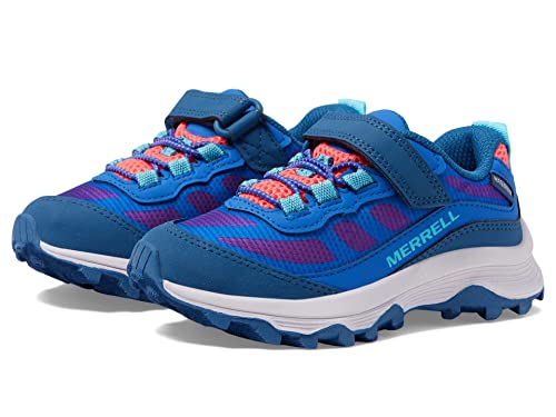 Merrell Moab Speed Low A/C WTRPF Wanderschuh, Blue/Berry/Turq, 29 EU von Merrell