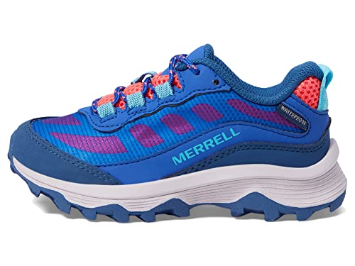 Merrell Moab Speed Low WTRPF Wanderschuh, Blue/Berry/Turq, 37.5 EU von Merrell