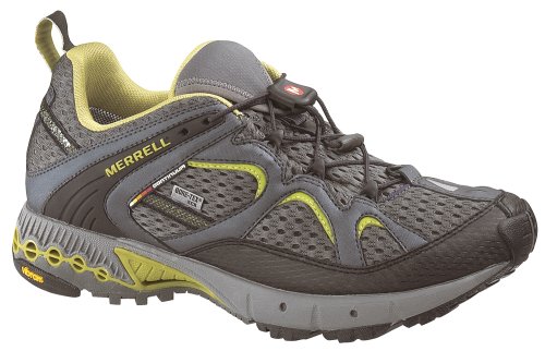 Merrell Overdrive Gore-Tex XCR Herrenlaufschuh, EU 42, black/lime von Merrell