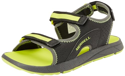 Merrell Panther Sandal 3.0 Sportsandale, Black/HI VIZ, 35 EU von Merrell