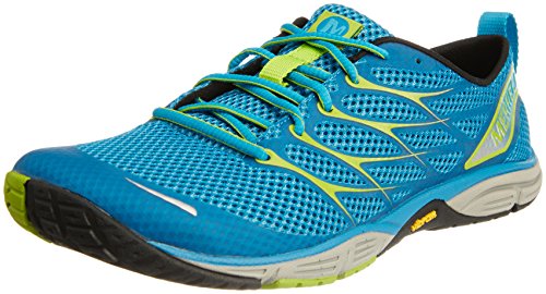 Merrell ROAD GLOVE 3 J06253 Herren Laufschuhe, Blau (BLUE/LIME), EU 47 (UK 12) (US 12.5) von Merrell