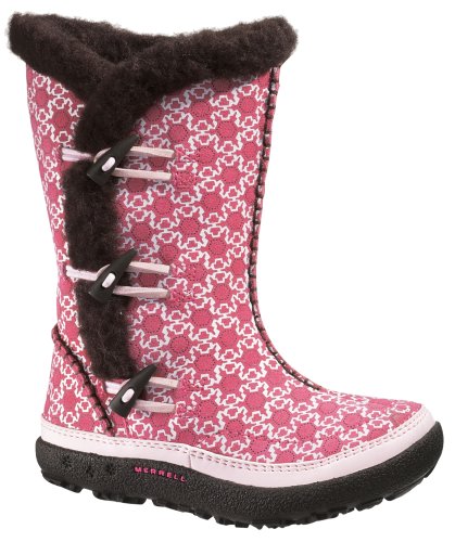 Merrell SPIRIT TIBET HIGH KIDS J20114, Mädchen Stiefel, rosa, (pink snowflake ), EU 32 (US 1, UK 13) von Merrell