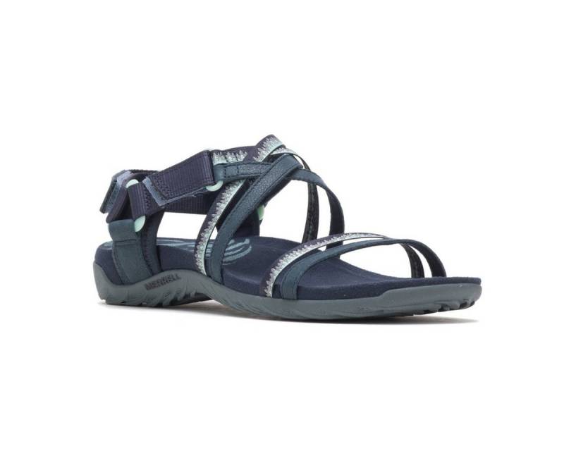Merrell Terran 3 Cush Lattice Nubukleder navyblau Damen Sandale von Merrell