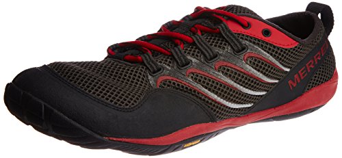 Merrell Trail Glove Herren Laufschuhe, Black Crimson, 46 EU von Merrell