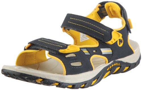 Merrell Unisex-Kinder Waterpro Jack Kids Sport-& Outdoor Sandalen, Blau/Navy/Adventure Yellow von Merrell