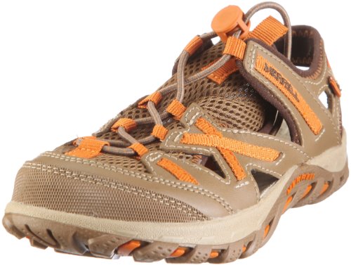 Merrell Unisex-Kinder Waterpro Skip Kids Sport-& Outdoor Sandalen, Braun/Otter/Burnt orange, 28 von Merrell