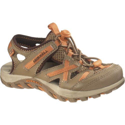 Merrell Unisex-Kinder Waterpro Skip Kids Sport-& Outdoor Sandalen, Braun/Otter/Burnt orange von Merrell