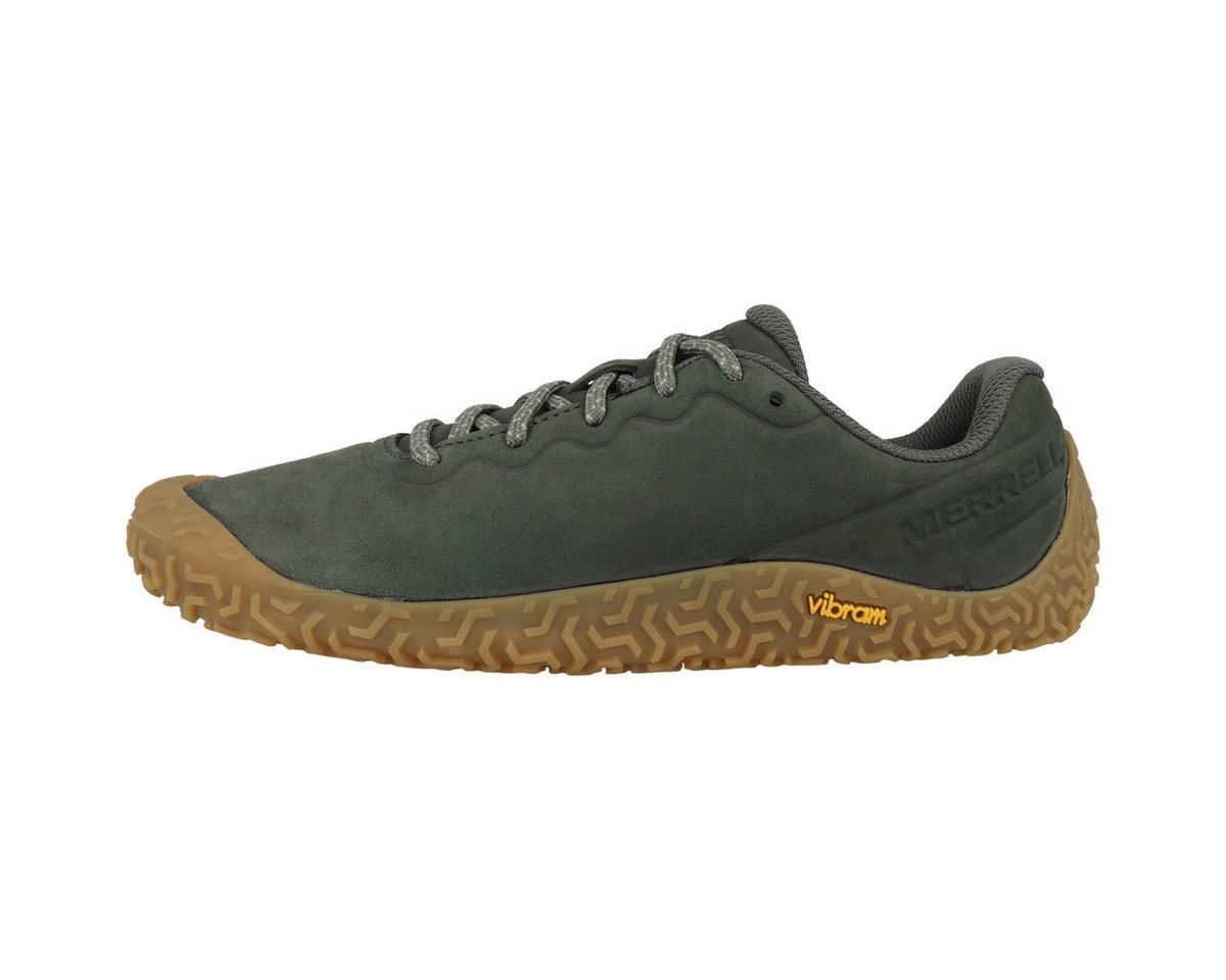 Merrell Vapor Glove 6 Leather Damen Barfußschuh Minimalschuhe, Halbschuhe, Schnürschuhe, Barfuß Sneaker, Sneaker von Merrell