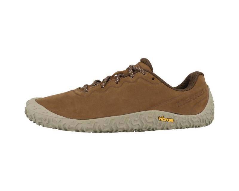Merrell Vapor Glove 6 Leather Damen Barfußschuh Minimalschuhe, Halbschuhe, Schnürschuhe, Barfuß Sneaker, Sneaker von Merrell