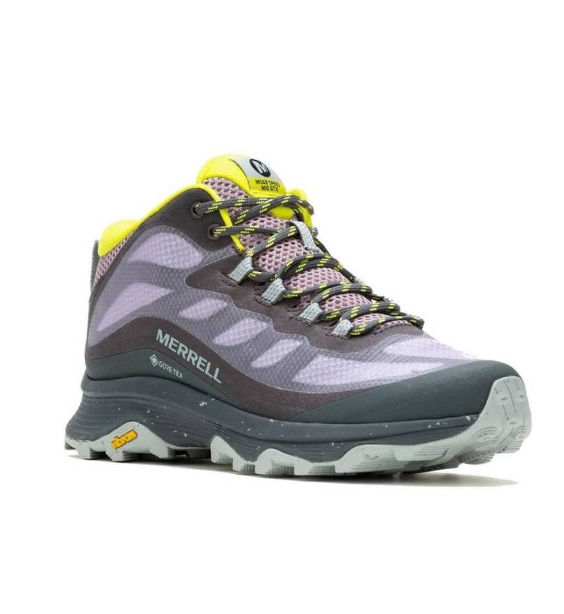 Merrell Wanderschuhe Moab Speed Mid GTX (wasserdicht) irisblau Damen Laufschuh von Merrell