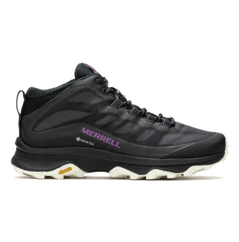 Merrell Wanderschuhe Moab Speed Mid GTX (wasserdicht) schwarz Damen Laufschuh von Merrell