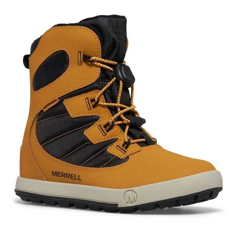 Merrell Snow Bank 4.0 WTRPF (wasserdicht, warm) gelb/braun/schwarz Jungen Winterstiefel von Merrell