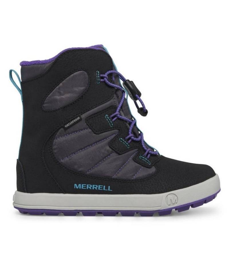 Merrell Snow Bank 4.0 WTRPF (wasserdicht, warm) schwarz/purple Mädchen Winterstiefel von Merrell