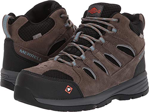 Merrell Work Women's Windoc Mid Waterproof Steel Toe Boulder 9 M US von Merrell