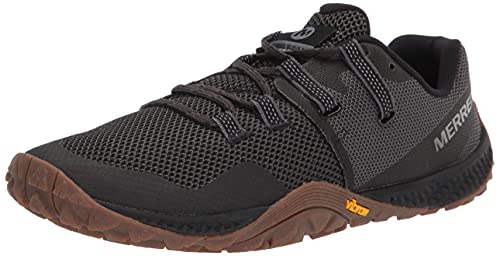 Merrell Mens Trail Glove 6 Sneaker, Black/Gum, 10.5 US von Merrell