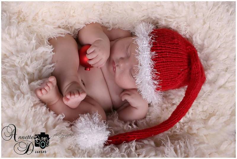 Nikolausmütze Weihnachtself, Fotografie Requisite, Rot Und Weiß von Merrieknit