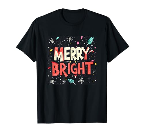 Festliches fröhliches Emblem für Erwachsene und Kinder T-Shirt Festliches fröhliches Emblem für Erwachsene und Kinder T-Shirt von Merry Bright Outfit