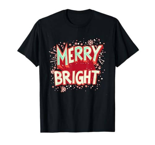 Frohes helles Logo mit lustigen Farben für Erwachsene und Kinder T-Shirt Frohes helles Logo mit lustigen Farben für Erwachsene und Kinder T-Shirt von Merry Bright Outfit