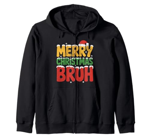 Frohe Weihnachten Bruh Meme Lustiger Spruch für Bruder Jungen Männer Kapuzenjacke Frohe Weihnachten Bruh Meme Lustiger Spruch für Bruder Jungen Männer Kapuzenjacke von Merry Christmas Bruh Meme Funny Saying for Brother