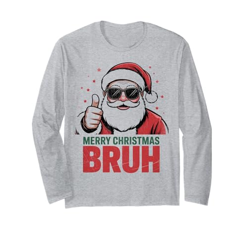 Frohe Weihnachten Bruh Meme Lustiger Spruch für Bruder Jungen Männer Langarmshirt Frohe Weihnachten Bruh Meme Lustiger Spruch für Bruder Jungen Männer Langarmshirt von Merry Christmas Bruh Meme Funny Saying for Brother