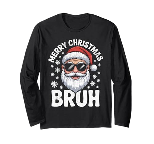 Frohe Weihnachten Bruh Meme Lustiger Spruch für Bruder Jungen Männer Langarmshirt Frohe Weihnachten Bruh Meme Lustiger Spruch für Bruder Jungen Männer Langarmshirt von Merry Christmas Bruh Meme Funny Saying for Brother