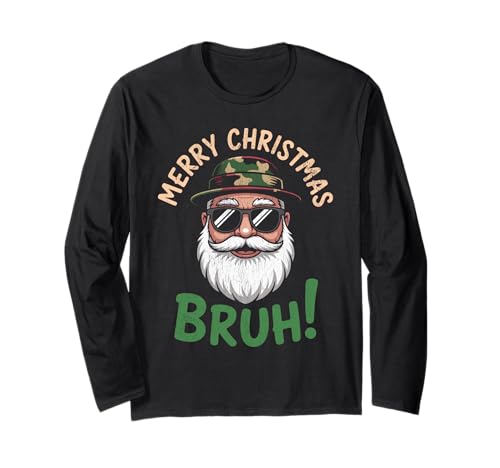 Frohe Weihnachten Bruh Meme Lustiger Spruch für Bruder Jungen Männer Langarmshirt Frohe Weihnachten Bruh Meme Lustiger Spruch für Bruder Jungen Männer Langarmshirt von Merry Christmas Bruh Meme Funny Saying for Brother