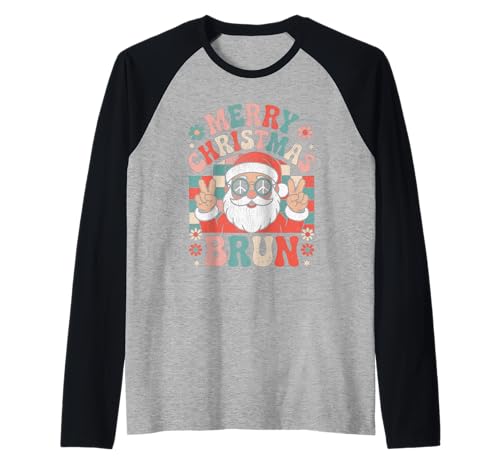 Frohe Weihnachten Bruh Meme Lustiger Spruch für Bruder Jungen Männer Raglan von Merry Christmas Bruh Meme Funny Saying for Brother
