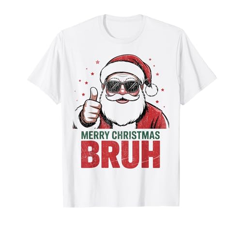 Frohe Weihnachten Bruh Meme Lustiger Spruch für Bruder Jungen Männer T-Shirt Frohe Weihnachten Bruh Meme Lustiger Spruch für Bruder Jungen Männer T-Shirt von Merry Christmas Bruh Meme Funny Saying for Brother