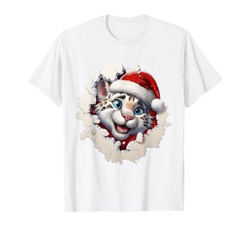 Weihnachten Leopard Kinder T-Shirt von Merry Christmas Gifts For The Whole Family