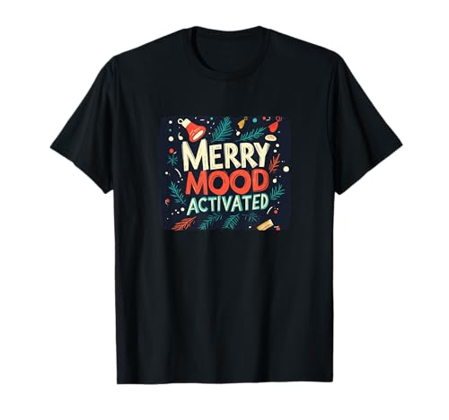 Festliches Frohe Stimmung Aktiviertes Kostüm für Jungen und Mädchen T-Shirt Festliches Frohe Stimmung Aktiviertes Kostüm für Jungen und Mädchen T-Shirt von Merry Mood Outfit