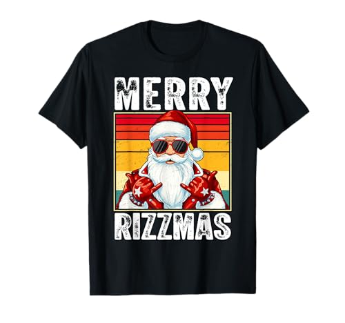 Merry Rizzmas School Lustiges Weihnachtsfest Weihnachtsmann für Kinder und Jugendliche T-Shirt von Merry Rizzmas School Funny Christmas Ades