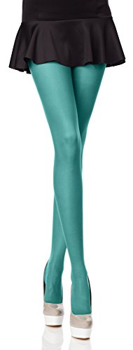 Merry Style Bunte Damen Strumpfhose Mikrofaser 40 DEN (Minze, 3 (36-40)) von Merry Style