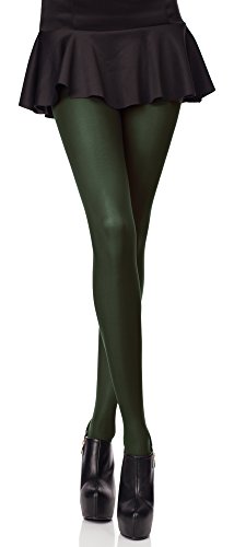 Merry Style Blickdichte Damen Strumpfhose Microfaser 70 DEN (Flaschengrün, 3 (36-40)) von Merry Style