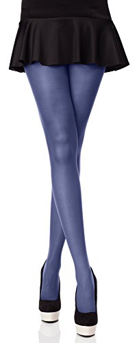 Merry Style Blickdichte Damen Strumpfhose Microfaser 70 DEN (Jeans, 3 (36-40)) von Merry Style