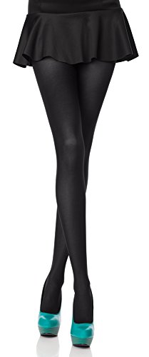 Merry Style Blickdichte Damen Strumpfhose Microfaser 70 DEN (Schwarz, 4 (40-44)) von Merry Style
