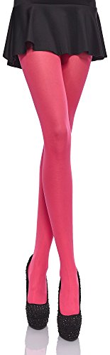 Merry Style Bunte Damen Strumpfhose Mikrofaser 40 DEN (Neoncoral, 1/2 (30-36)) von Merry Style